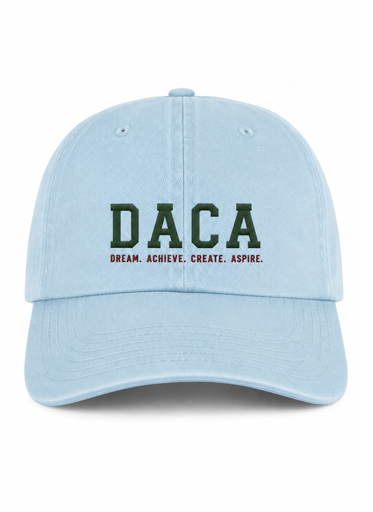 DACA Sky Blue Dad Hat – Dream Without Limits Embroidery